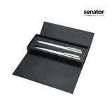 senator® Image Chrome Set Kugelschreiber und Rollerball mit Etui